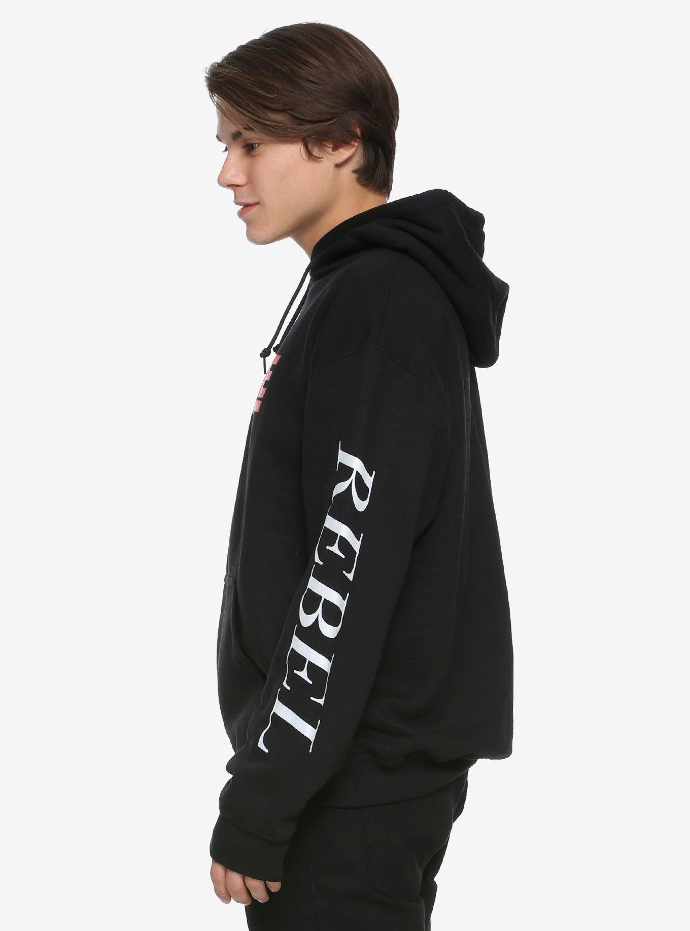 David Bowie Rebel Logo Hoodie, , alternate
