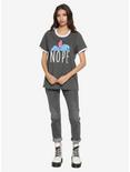 Disney Lilo And Stitch Nope Girls Ringer T-Shirt, , alternate