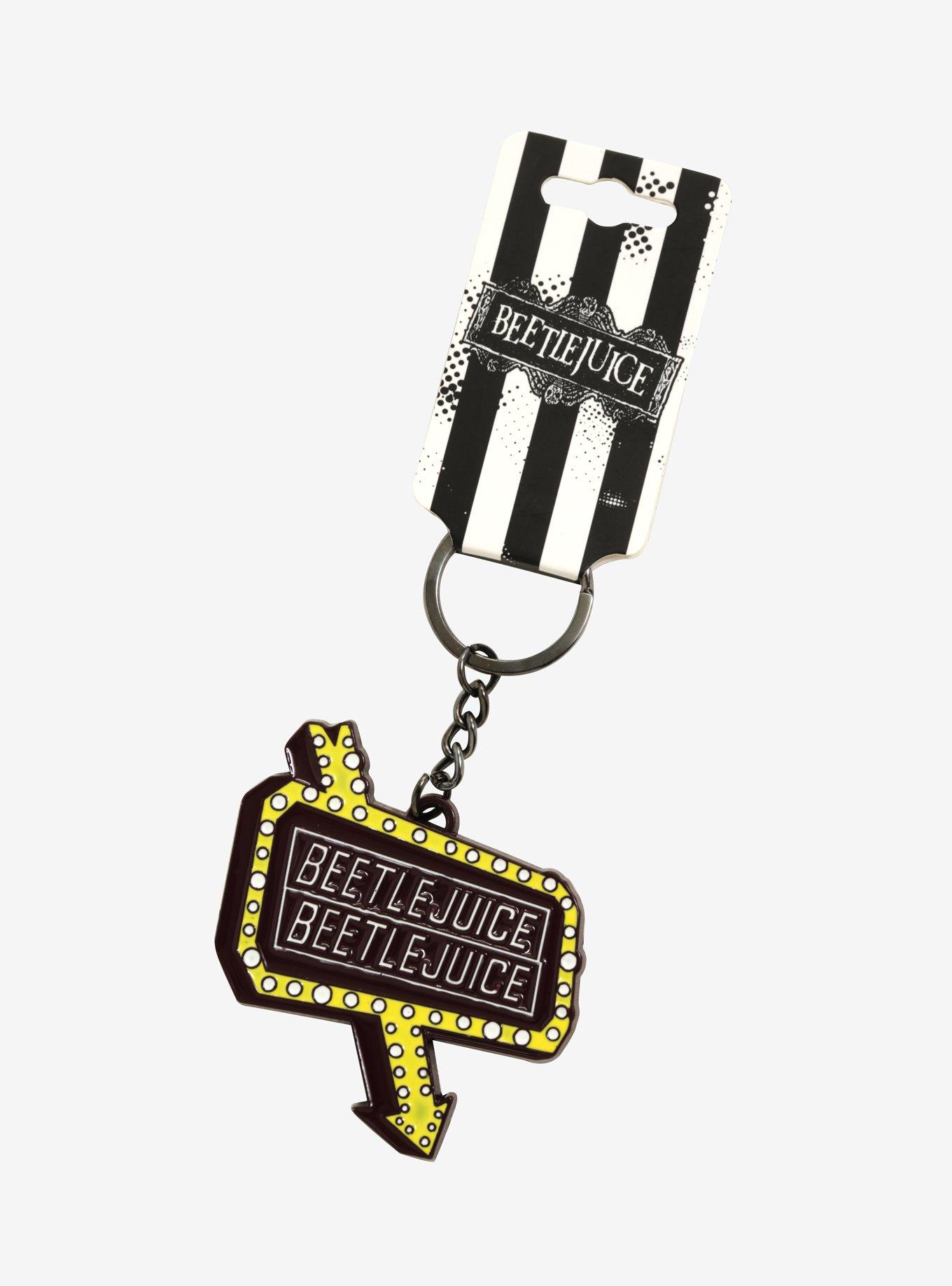 Beetlejuice Neon Sign Key Chain, , alternate