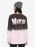 Misfits I Want Your Skull Pink Dip Dye Long-Sleeve T-Shirt, , alternate