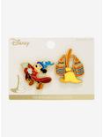 Disney Fantasia Sorcerer Mickey & Broom Enamel Pin Set - BoxLunch Exclusive, , alternate