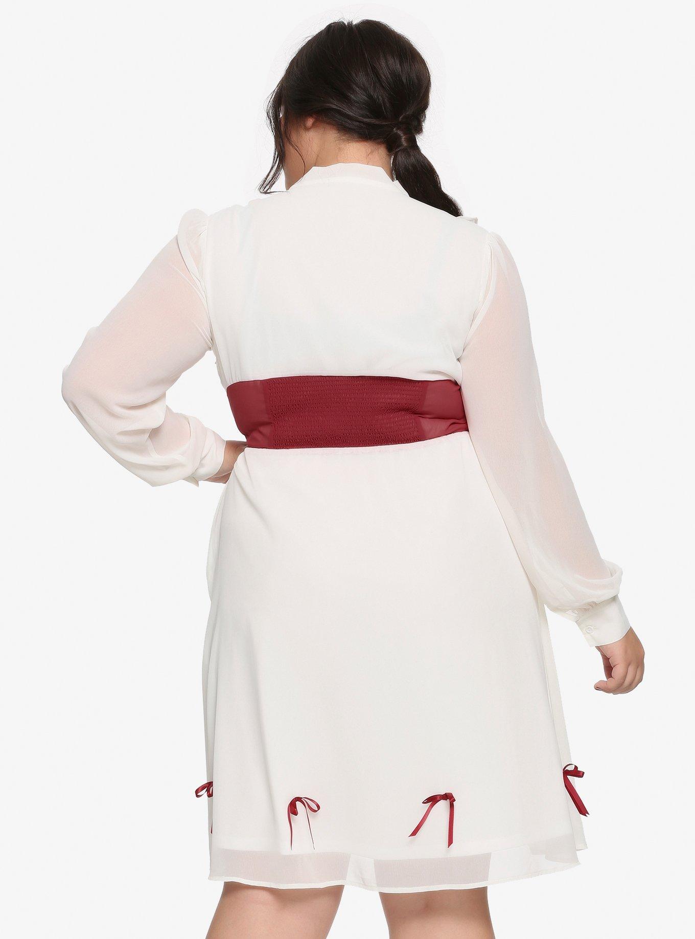 Her Universe Disney Mary Poppins Classic Chiffon Dress Plus Size, WHITE, alternate