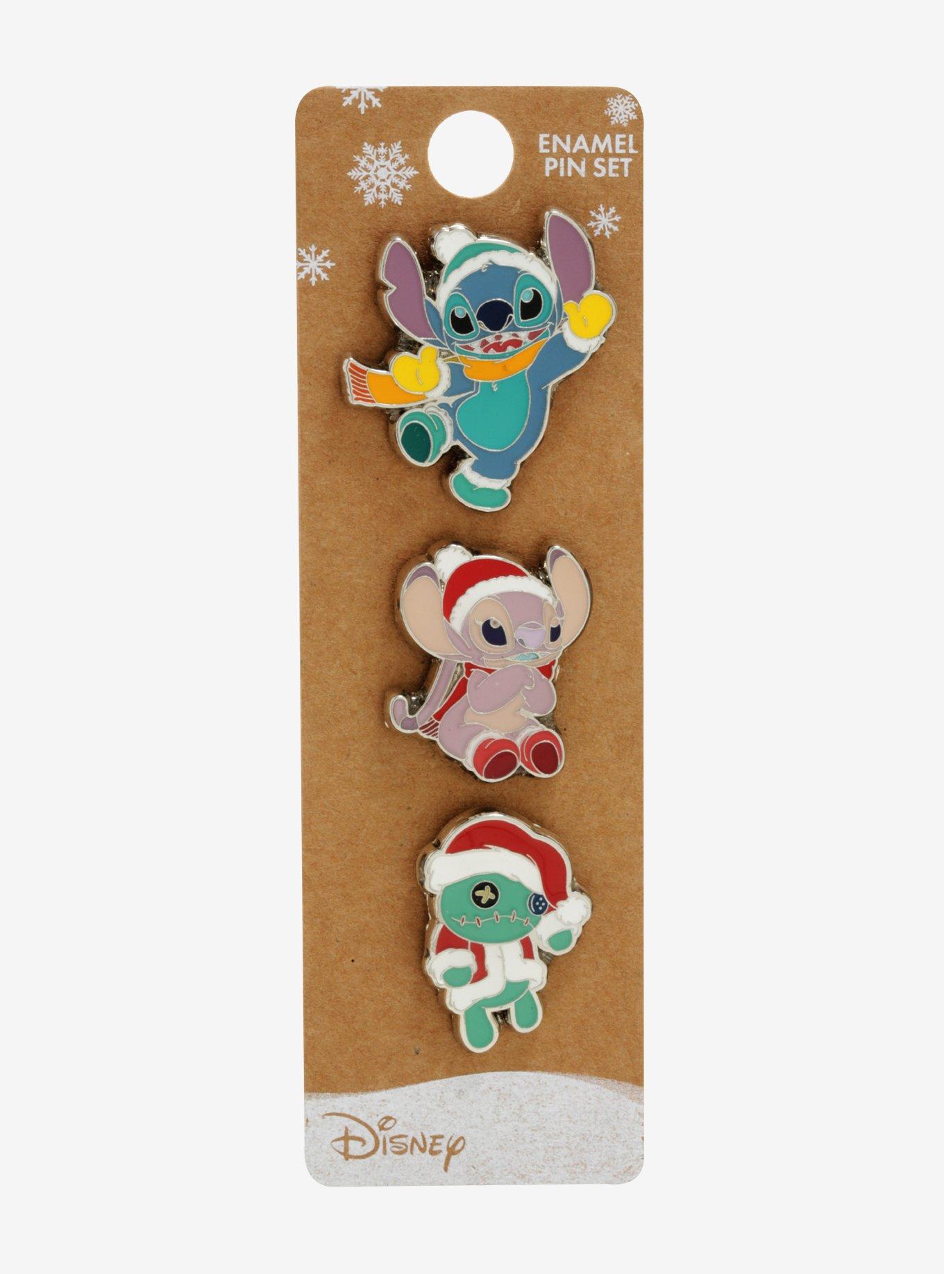 Disney Lilo & Stitch Christmas Enamel Pin Set, , alternate