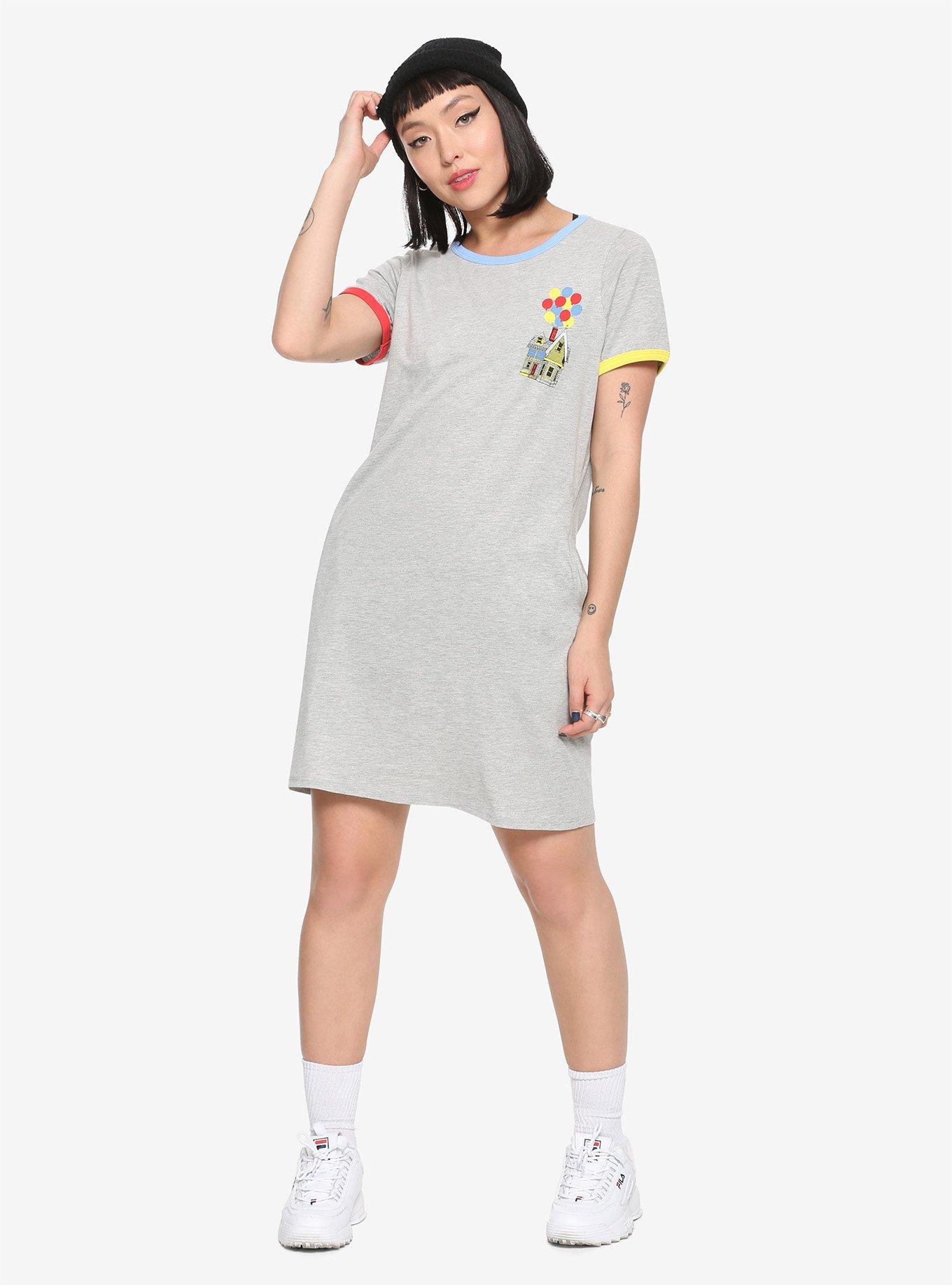 Disney Pixar Up Carl's House Ringer T-Shirt Dress, , alternate