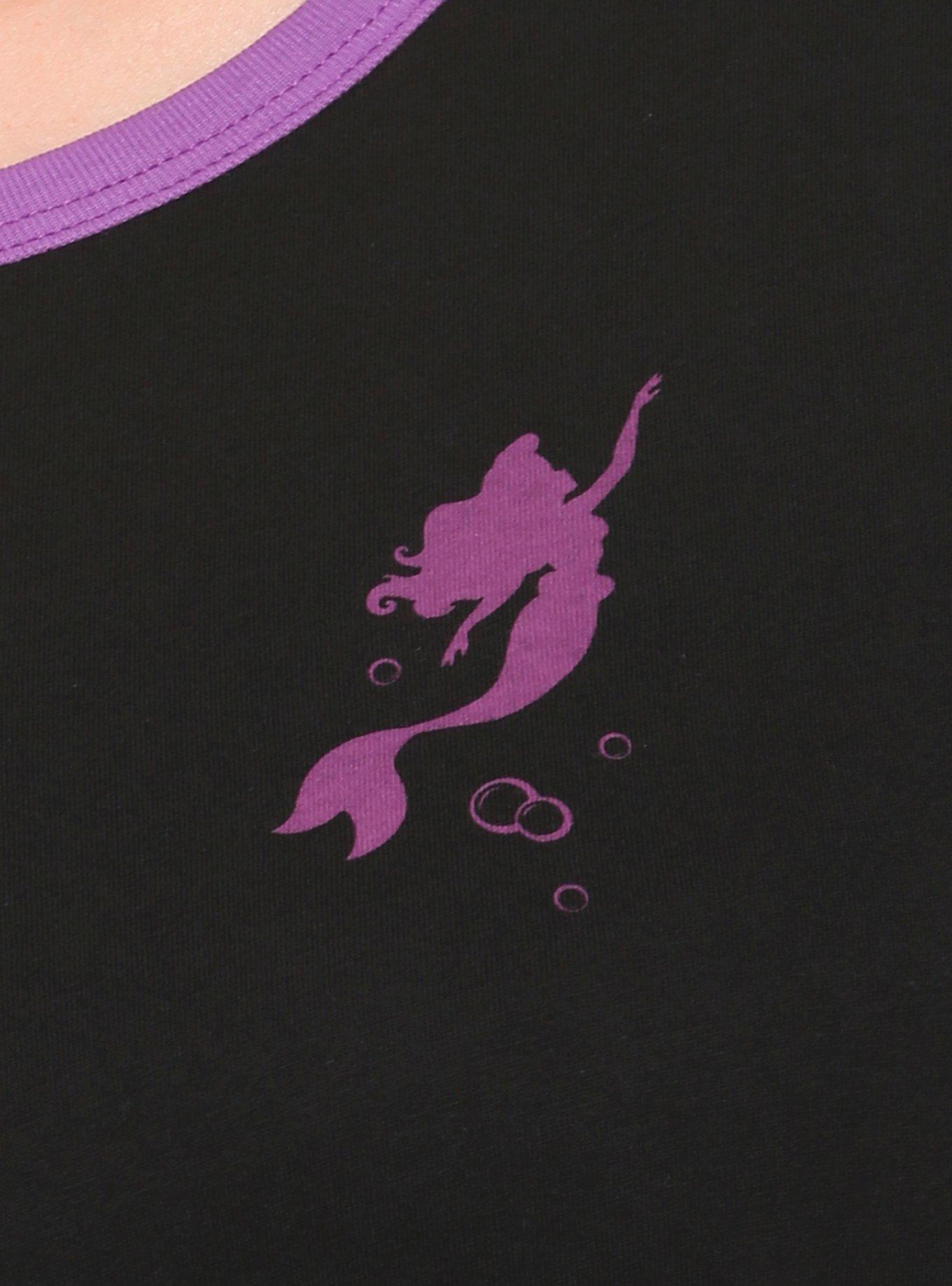 Disney The Little Mermaid Part Of Your World Ringer T-Shirt Dress Plus Size, BLACK, alternate