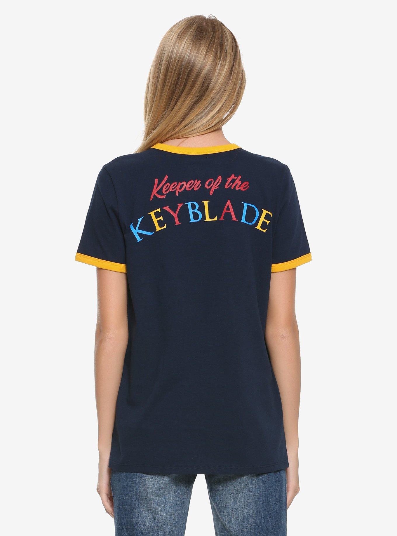 Disney Kingdom Hearts Keyblade Womens Ringer T-Shirt - BoxLunch Exclusive, , alternate