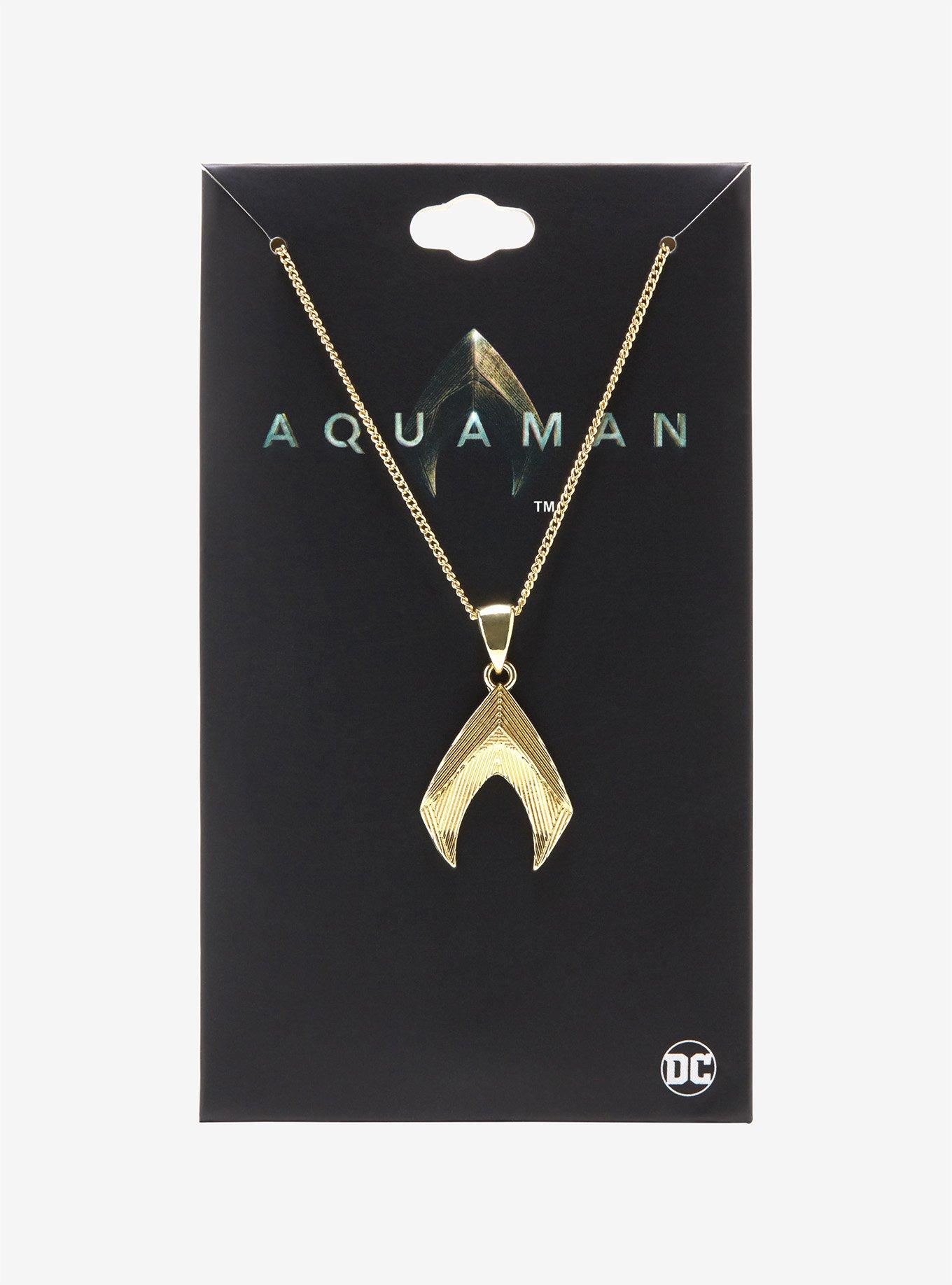 DC Comics Aquaman Logo Necklace, , alternate