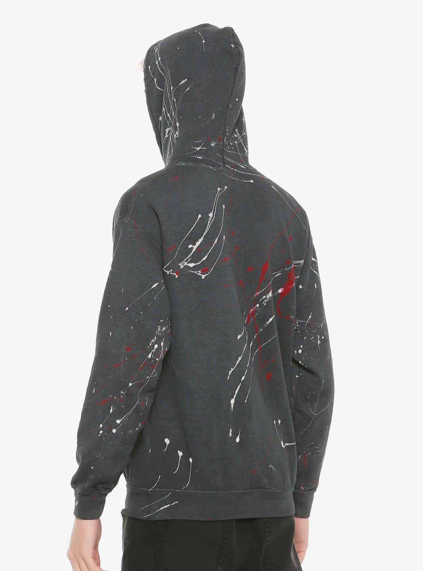 My Chemical Romance Coffin Crest Splash Dye Hoodie, , alternate