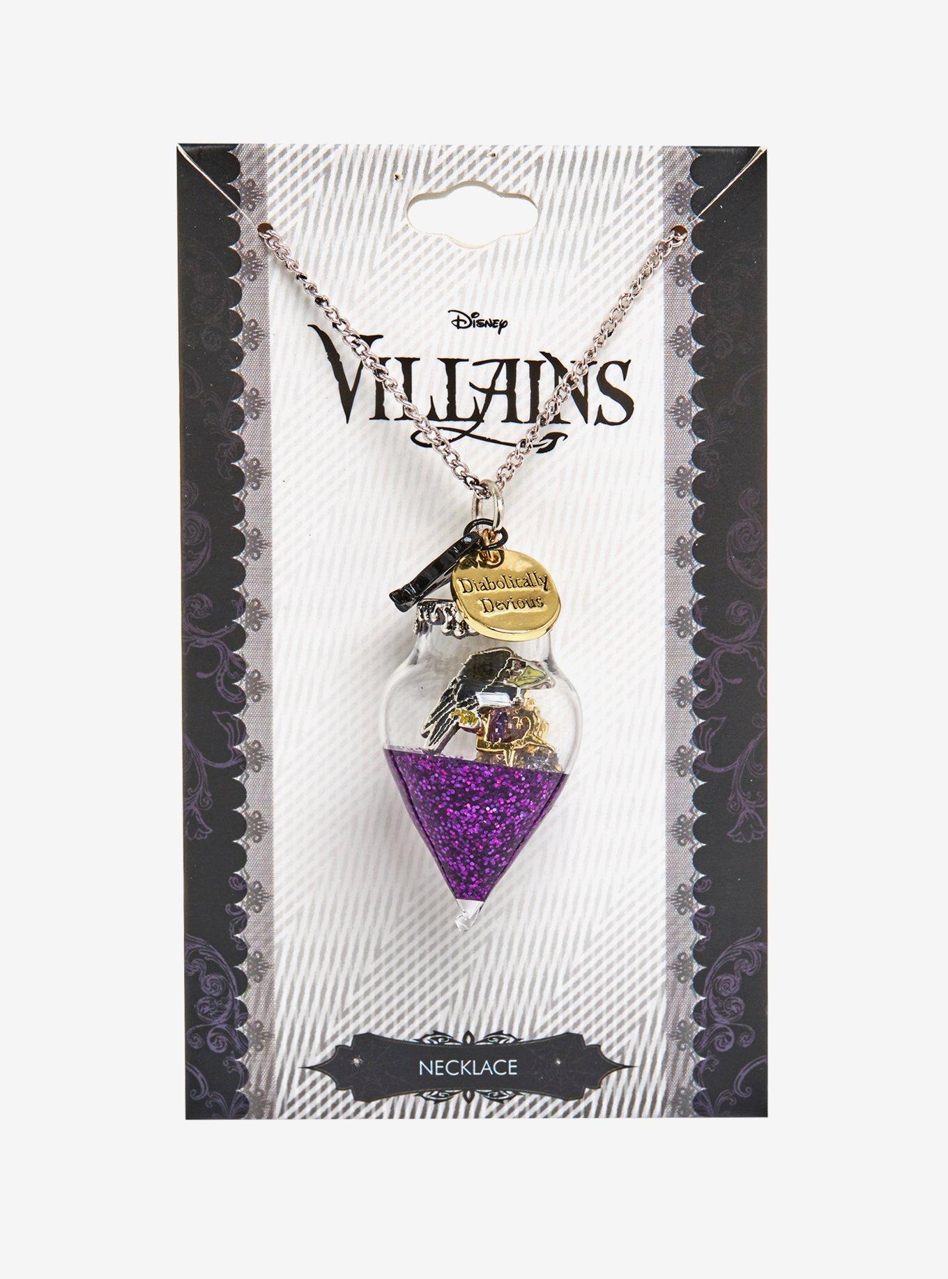 Disney Villains Maleficent Glass Orb Charm Necklace, , alternate