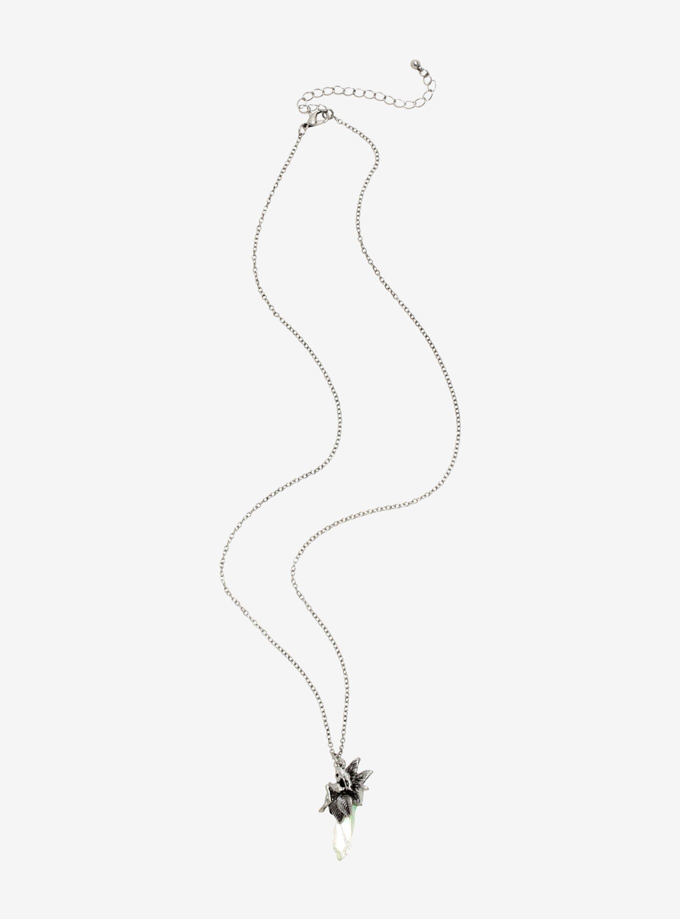 Fairy Iridescent Crystal Pendant Necklace, , alternate