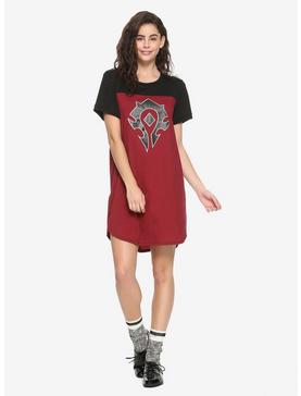 World Of Warcraft Horde Striped T-Shirt Dress, , hi-res