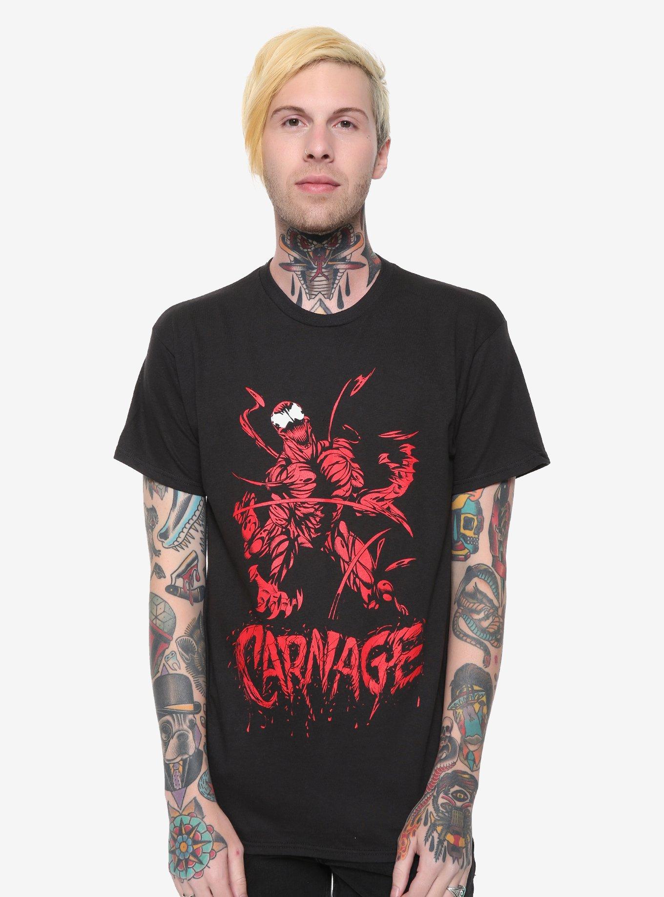 Marvel Venom Carnage Red & Black T-Shirt, , alternate