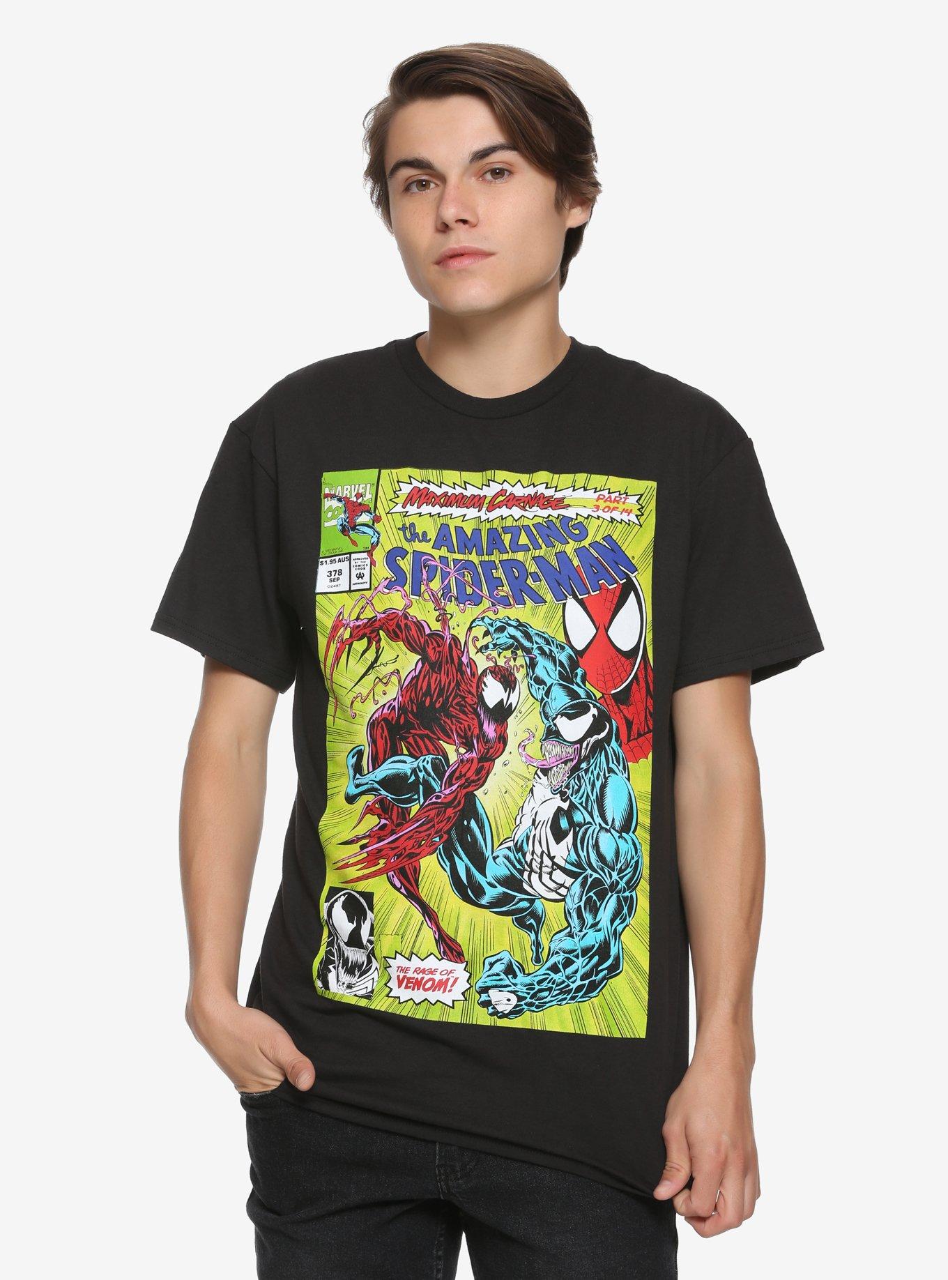 Marvel Spider-Man Venom Maximum Carnage Cover T-Shirt, , alternate