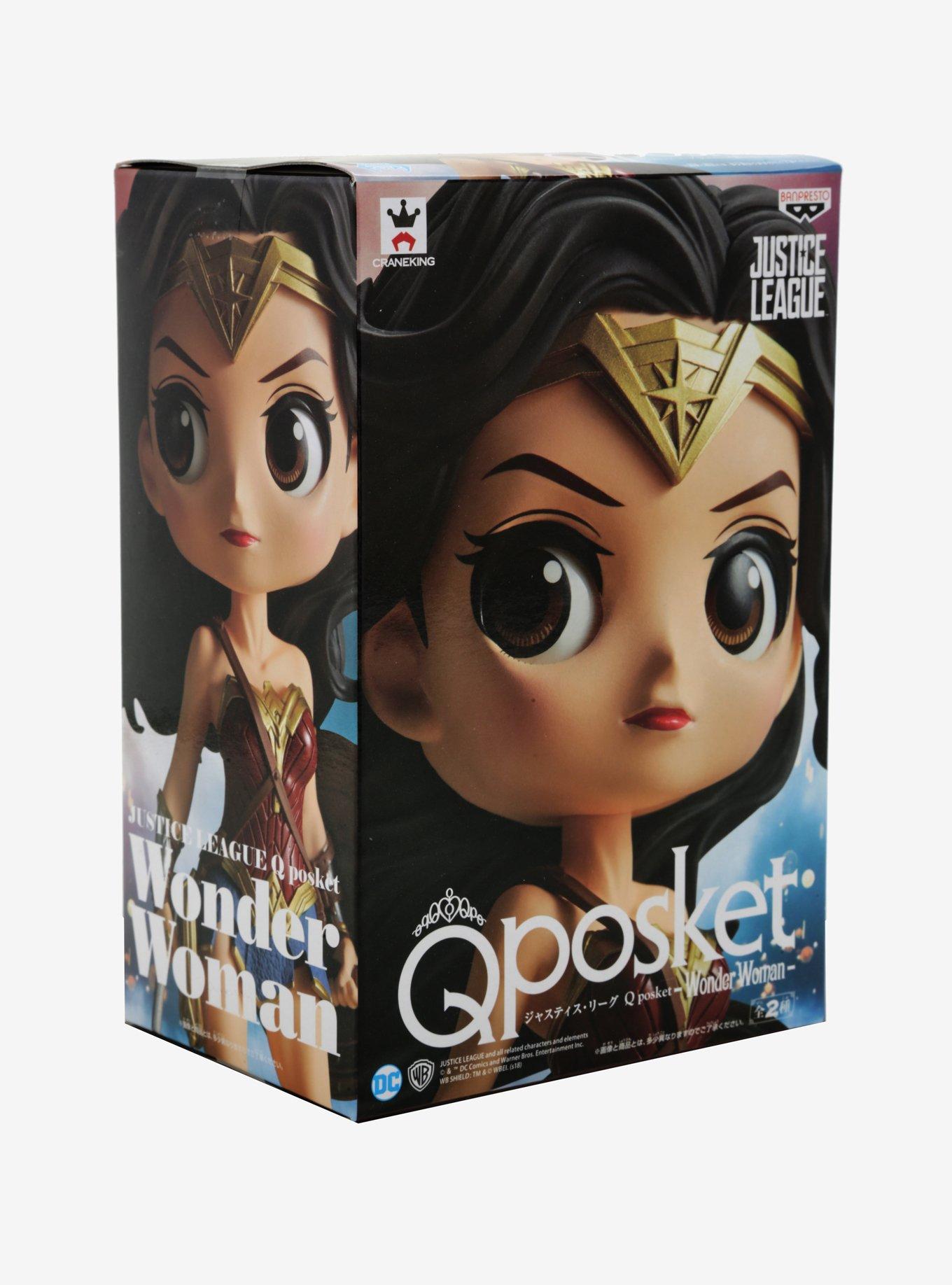 Banpresto DC Comics Justice League Q Posket Wonder Woman Vinyl Figure, , alternate