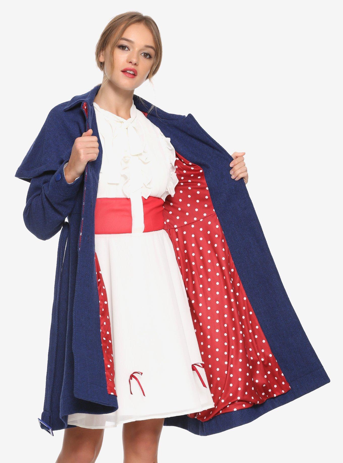 Her Universe Disney Mary Poppins Returns Girls Coat, RED-WHITE DOT, alternate