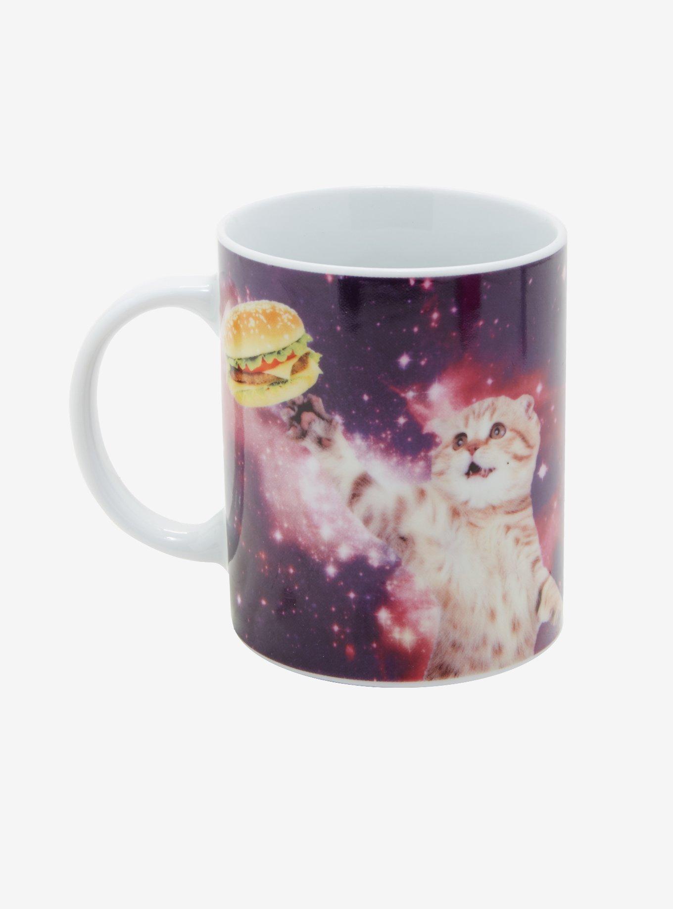 Cat In Space Cheeseburger Space Mug, , alternate