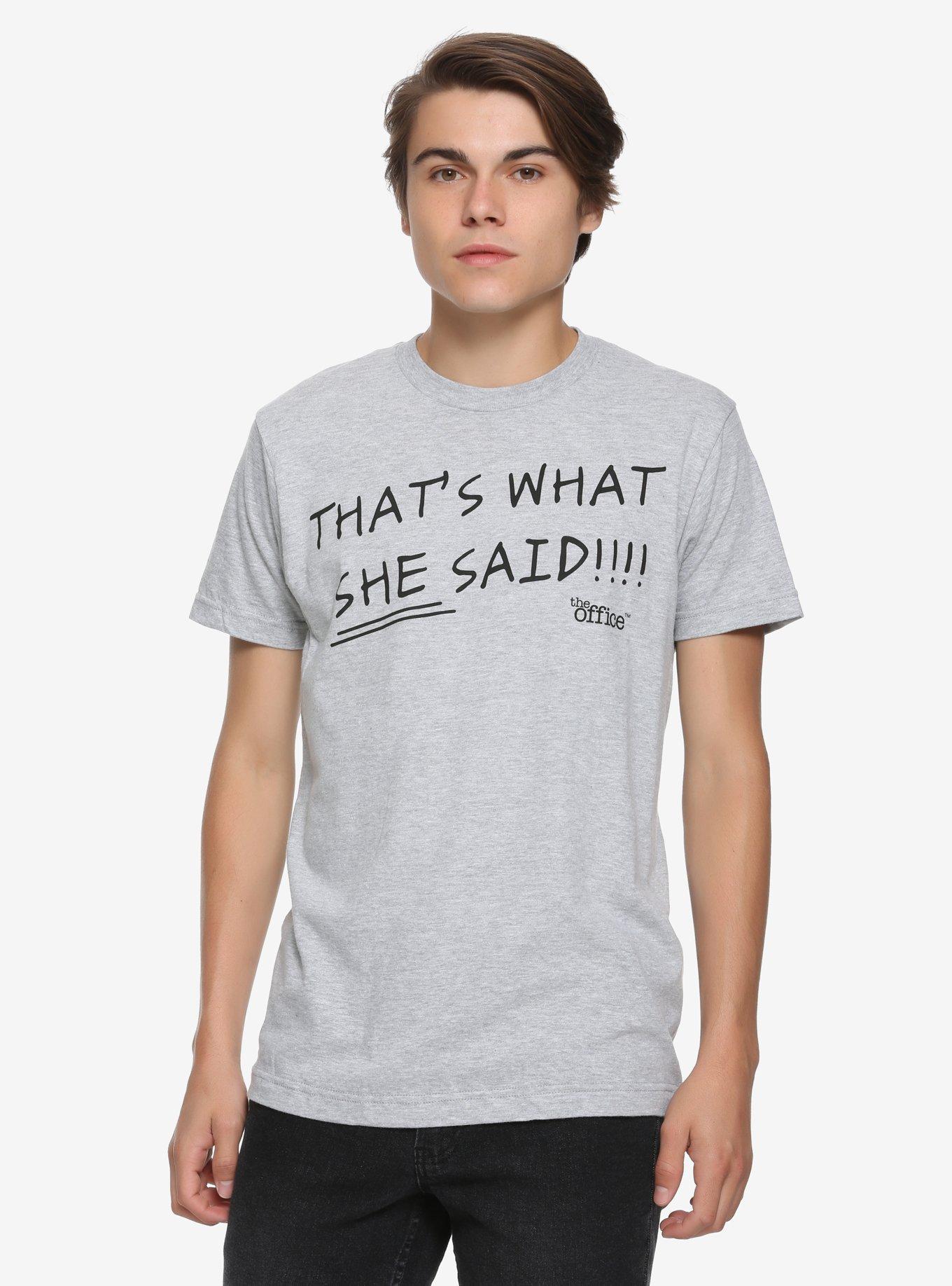 The Office That's What She Said T-Shirt, HEATHER GREY, alternate