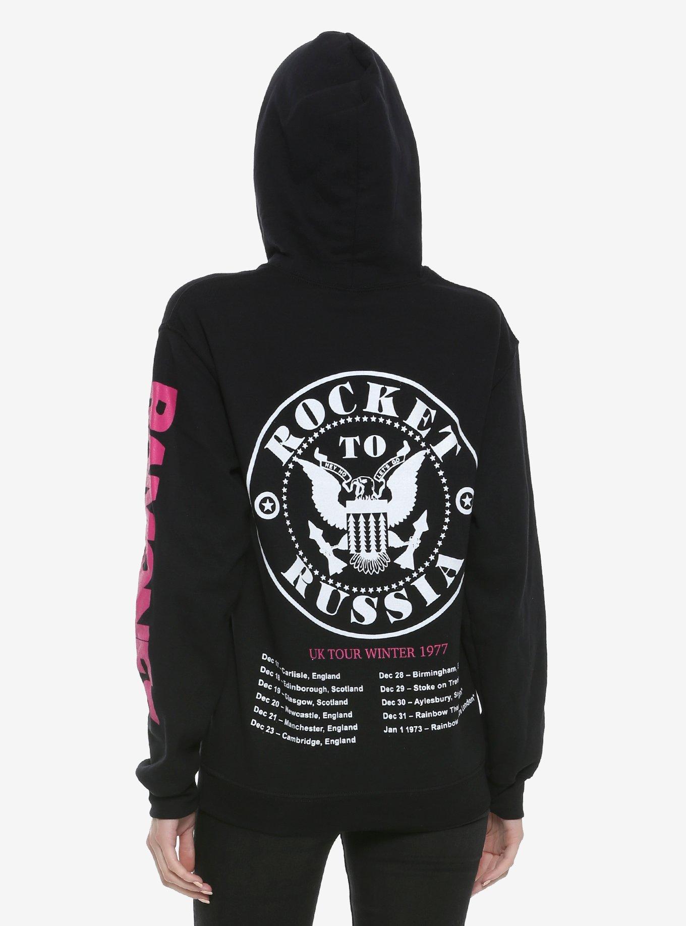 Ramones Rocket To Russia Girls Hoodie, , alternate