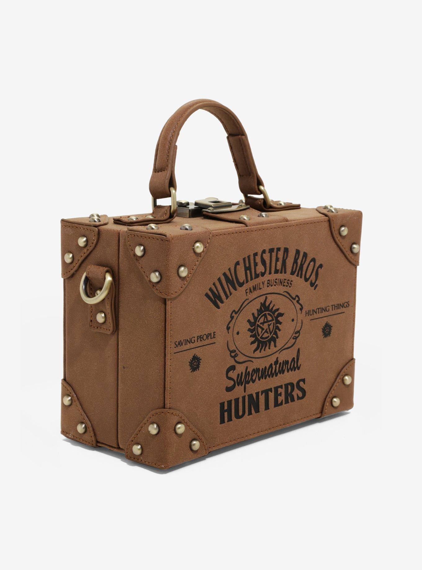 Supernatural Hunters Brown Suitcase Bag, , alternate
