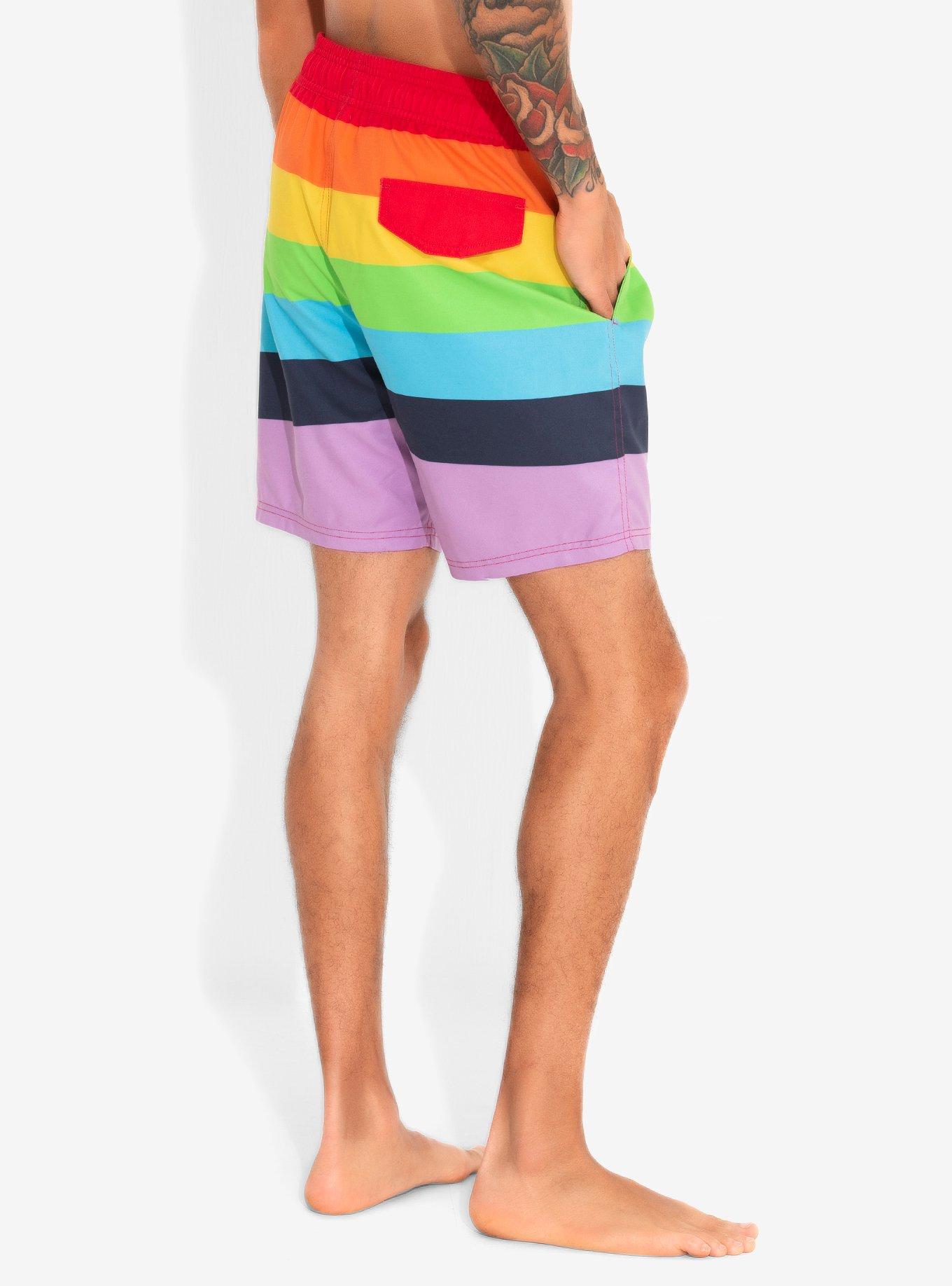 Rainbow Swim Trunks, , alternate