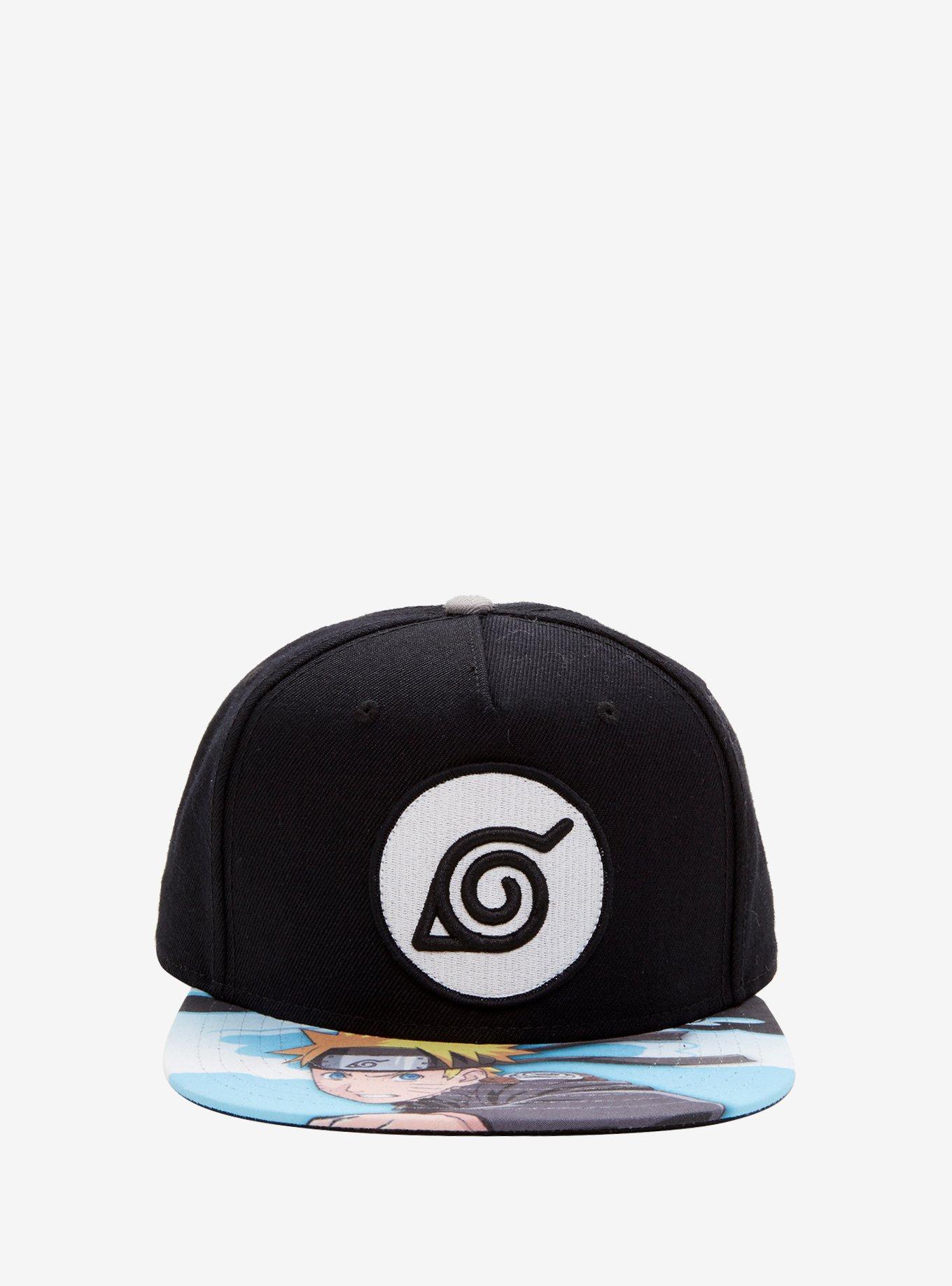 Naruto Shippuden Hidden Leaf Logo Snapback Hat, , alternate