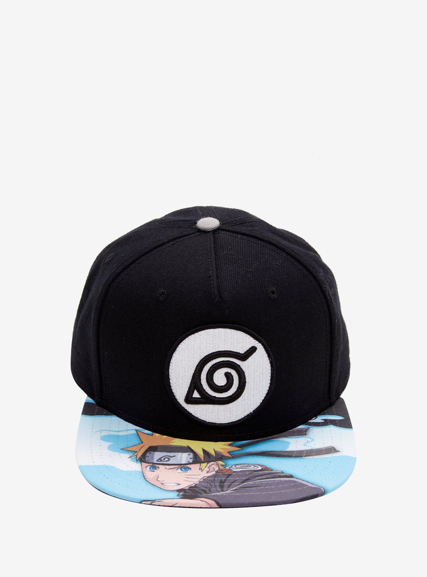 Naruto Shippuden Hidden Leaf Logo Snapback Hat, , alternate