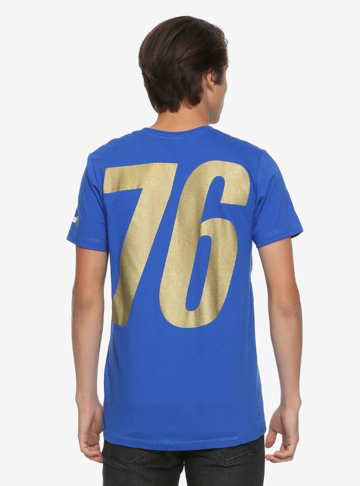 Fallout 76 Gold Vault T-Shirt, ROYAL BLUE, alternate