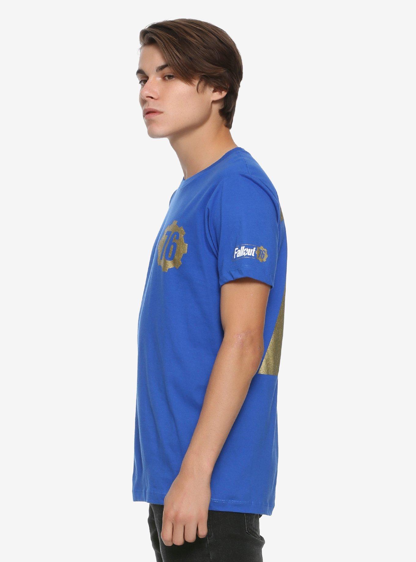 Fallout 76 Gold Vault T-Shirt, ROYAL BLUE, alternate