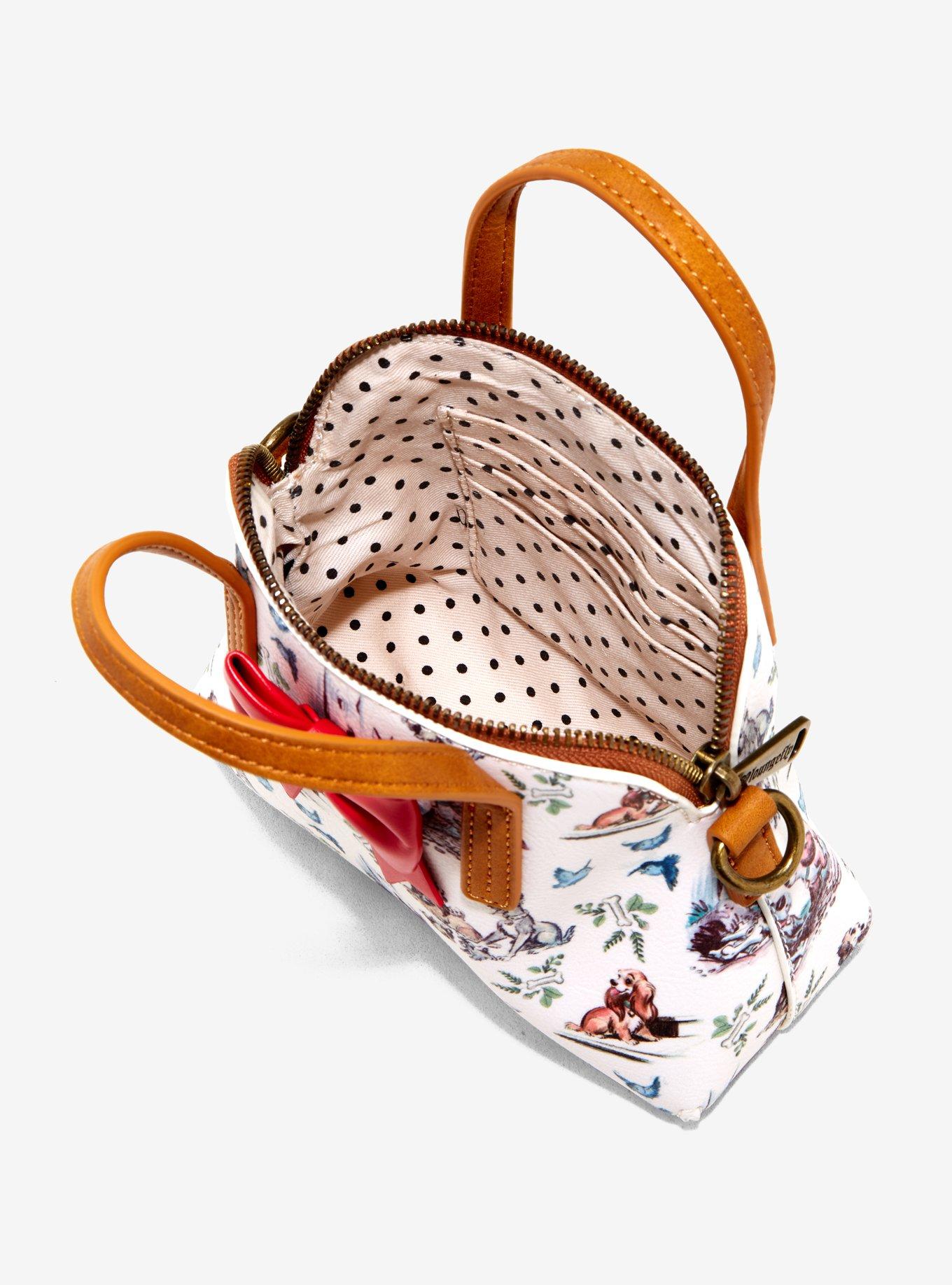 Loungefly Disney Lady And The Tramp Micro Dome Crossbody Bag, , alternate