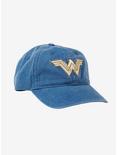 DC Comics Wonder Woman Denim Logo Dad Hat, , alternate