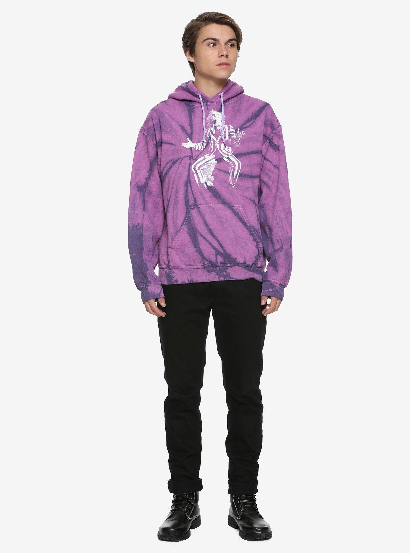 Beetlejuice Purple Tie-Dye Hoodie, , alternate