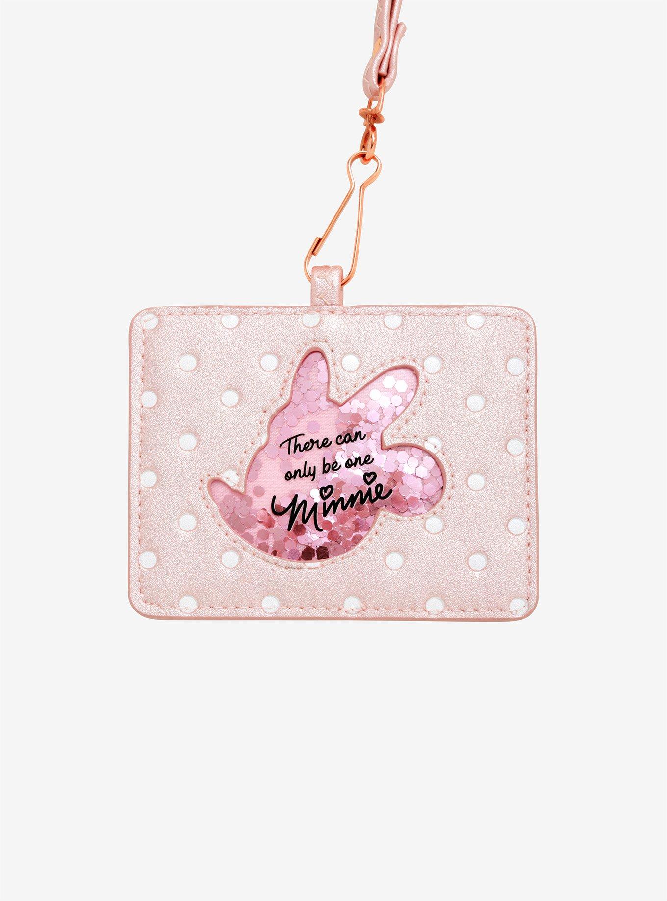 Loungefly Disney Minnie Mouse Rose Gold Lanyard, , alternate