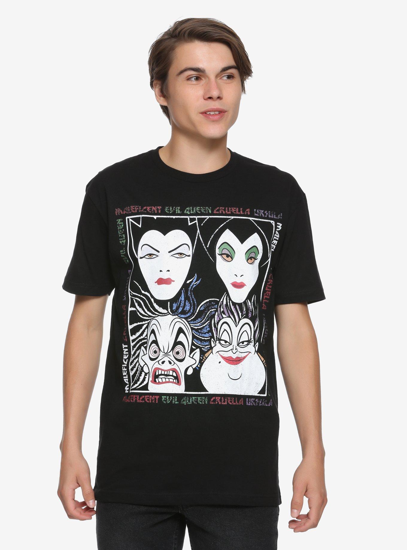 Disney Villains Distressed Female Villains T-Shirt, , alternate