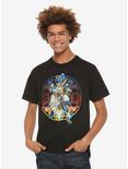 Disney Kingdom Hearts Group Circle T-Shirt, BLACK, alternate