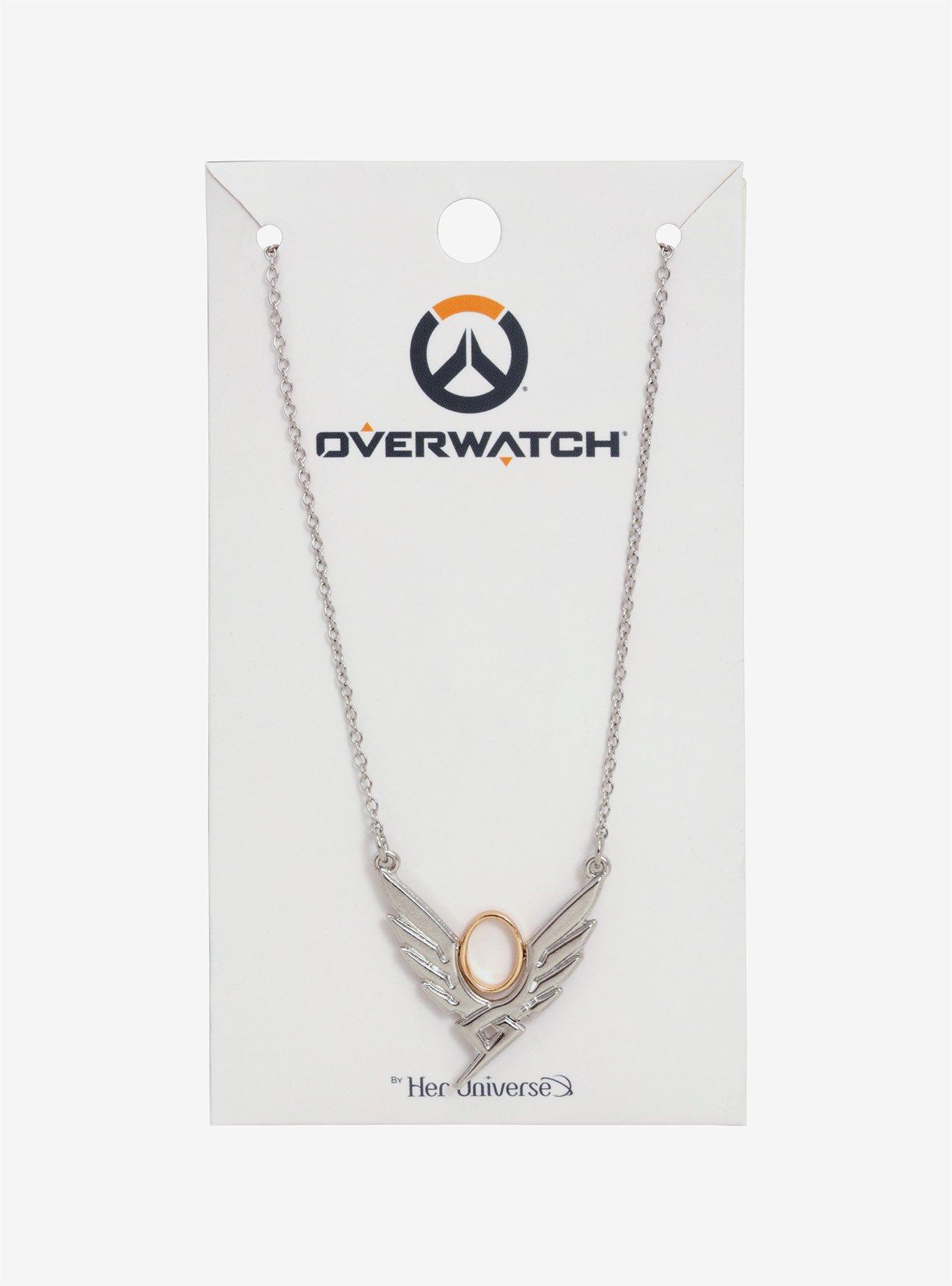 Her Universe Overwatch Mercy Wings Necklace, , alternate