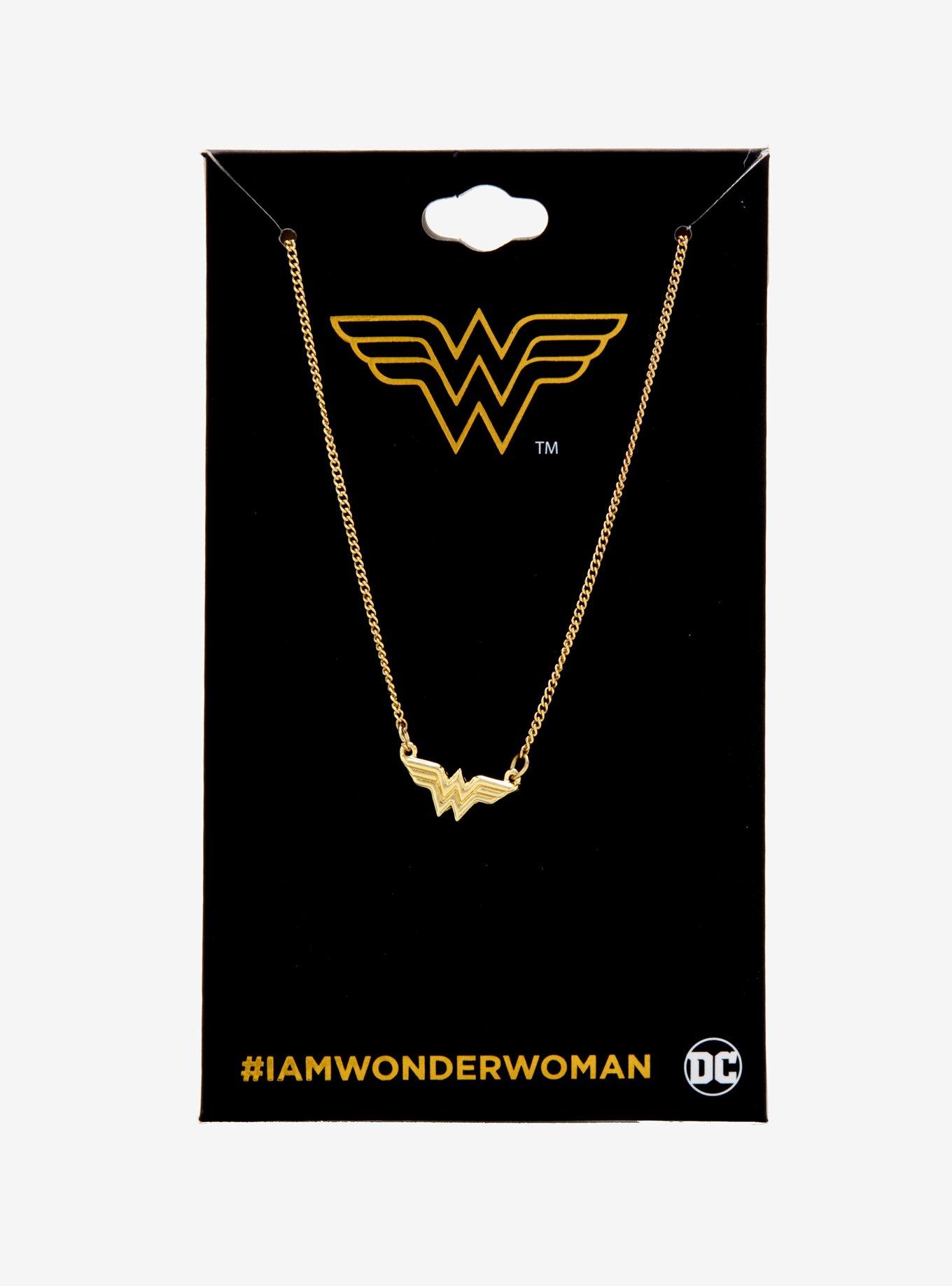 DC Wonder Woman #IAMWONDERWOMAN Dainty Charm Necklace, , alternate