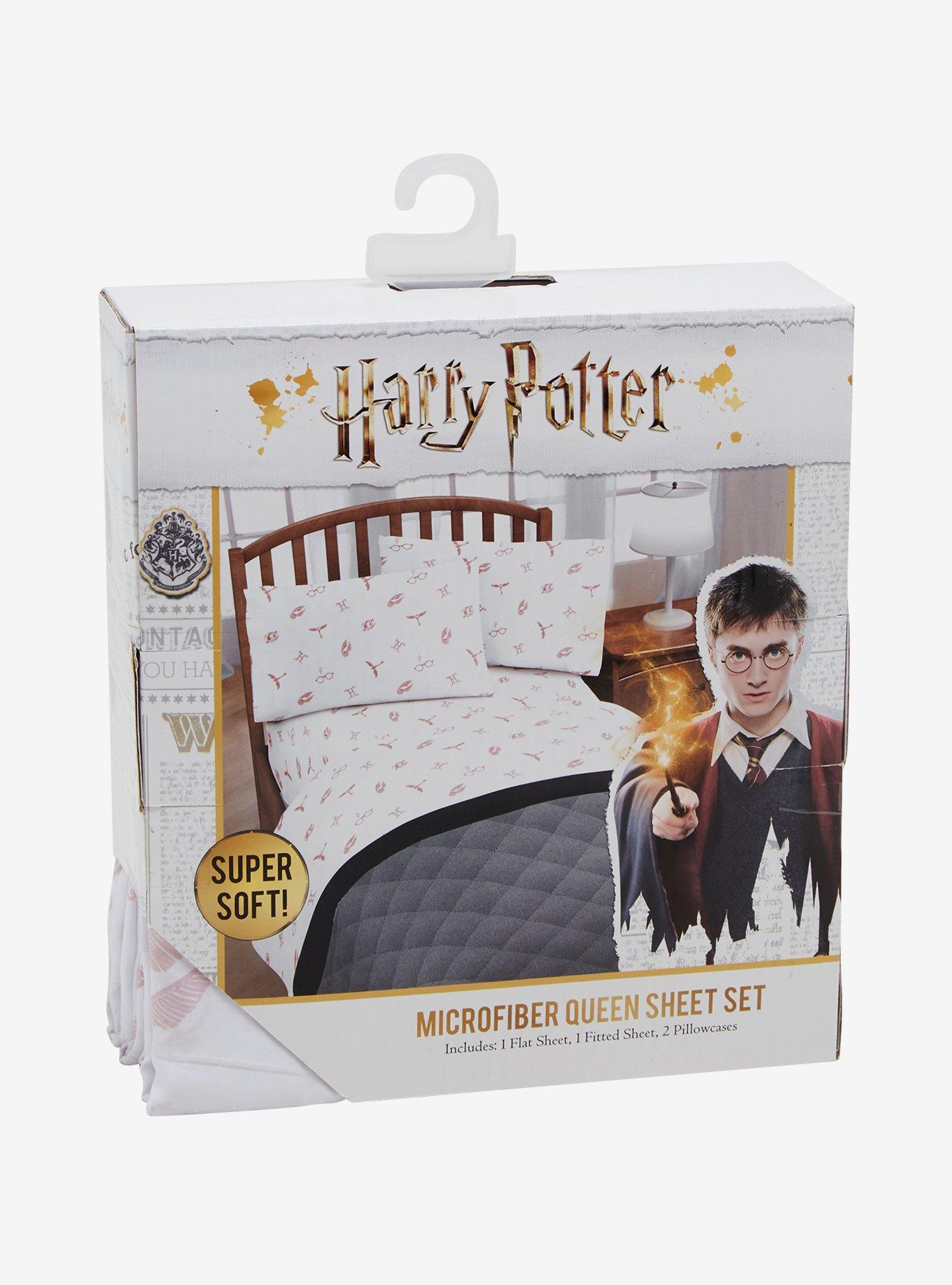 Harry Potter Toss Print Sheet Set - BoxLunch Exclusive, , alternate