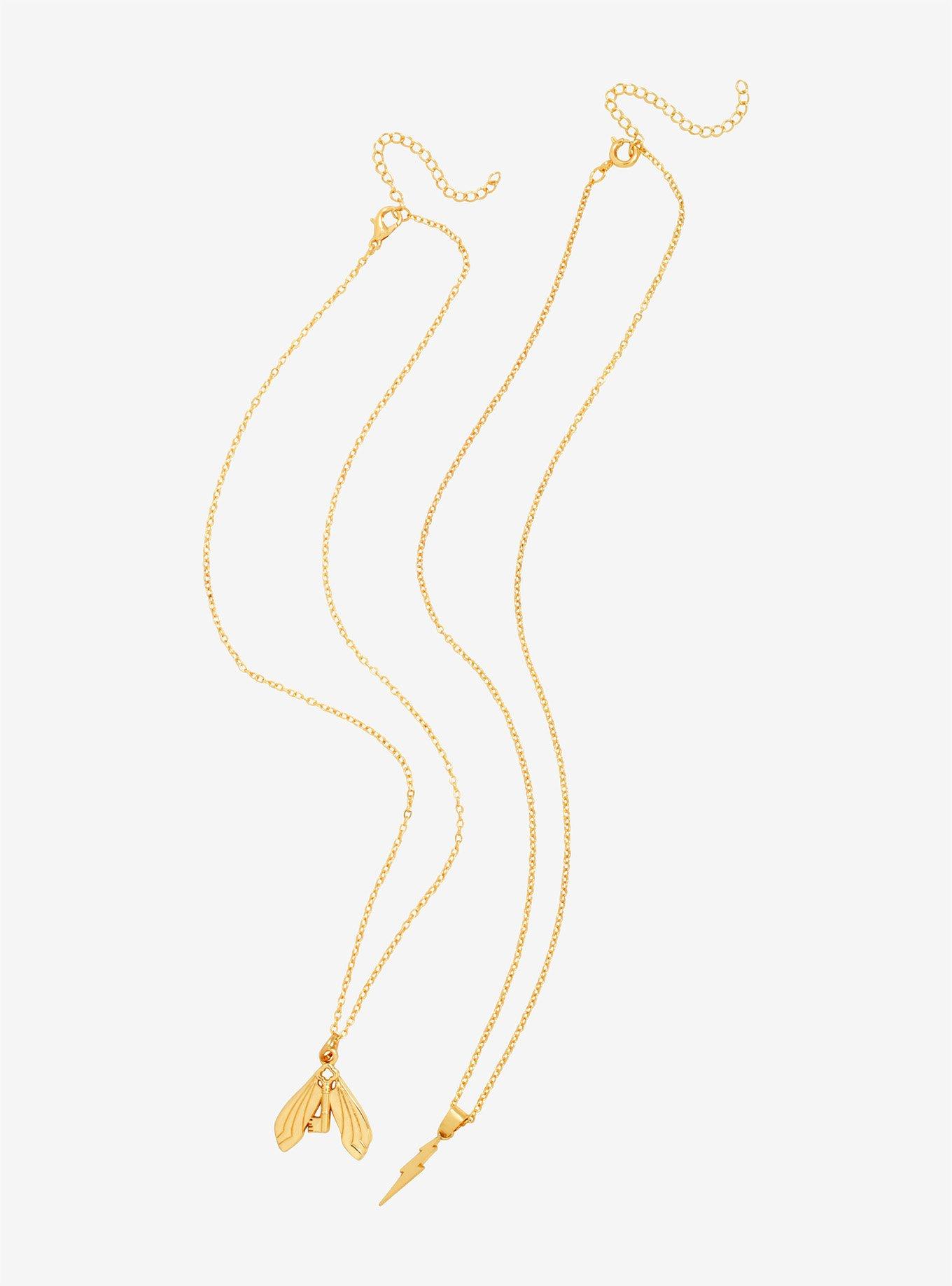 Harry Potter Bolt & Flying Key Layering Necklaces, , alternate