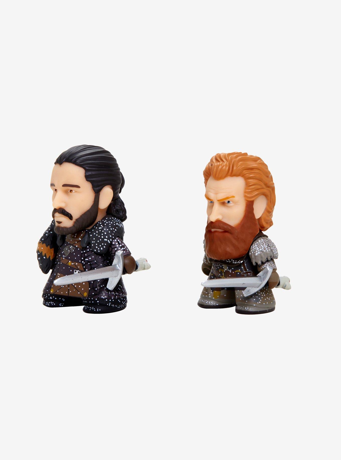 Game Of Thrones Jon Snow & Tormund Giantsbane Snow Covered 3 Inch Titans Vinyl Figure Twin Pack 2018 Fall Convention Exclusive, , alternate