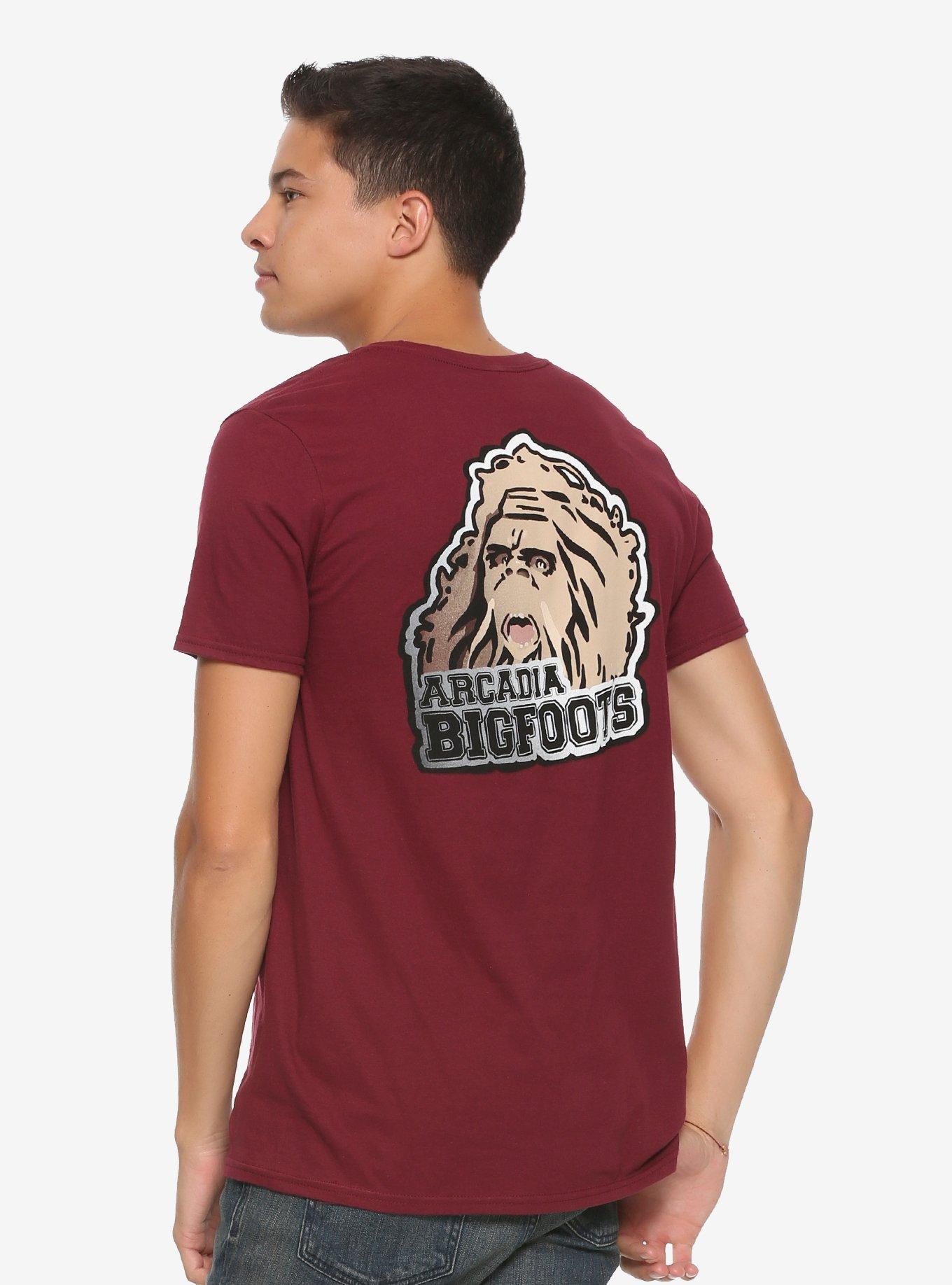 Life Is Strange Arcadia Bigfoots B T-shirt, DEEP RUBY, alternate