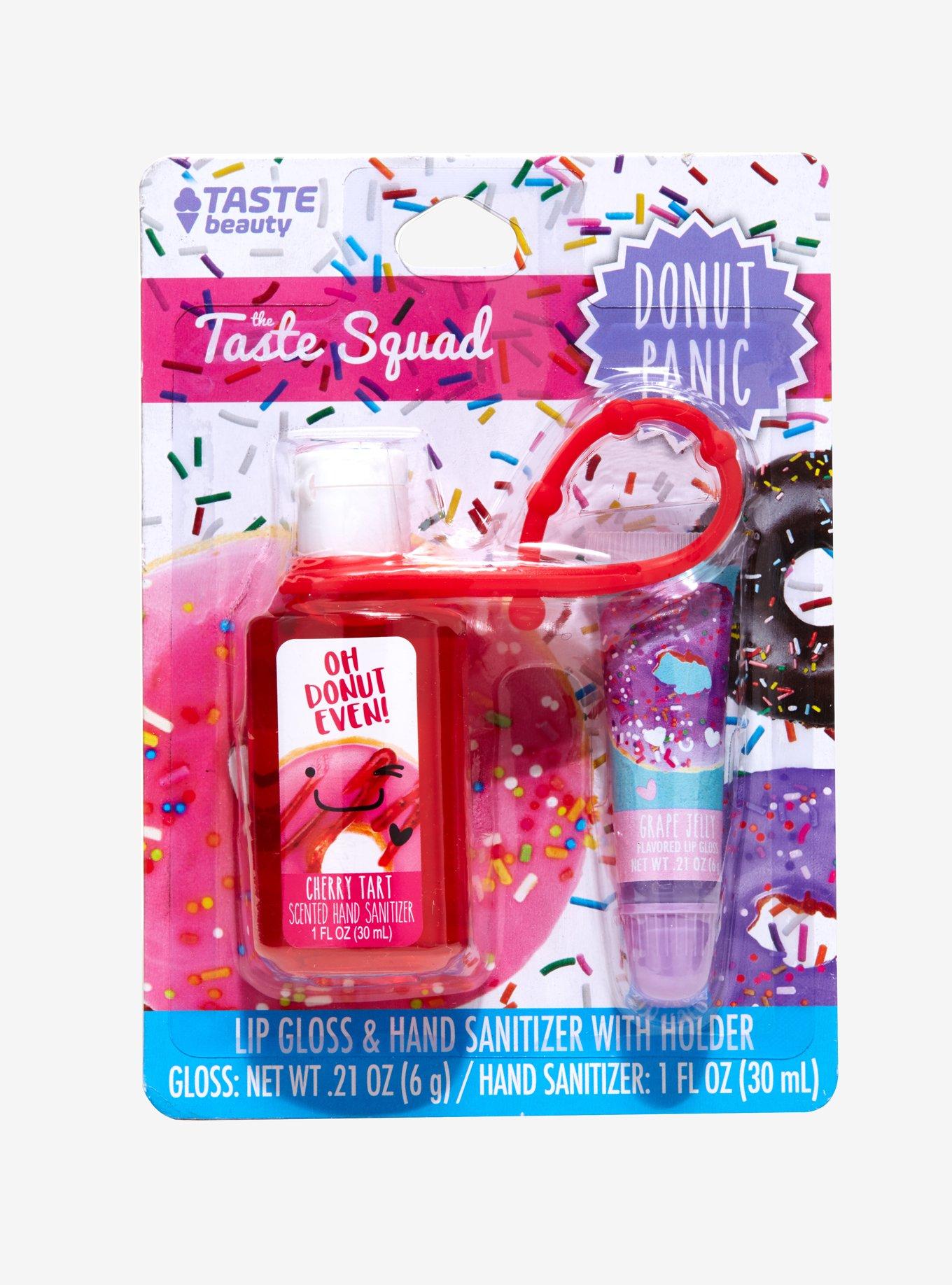 The Taste Squad Donut Panic Lip Gloss Hand Sanitizer Set, , alternate