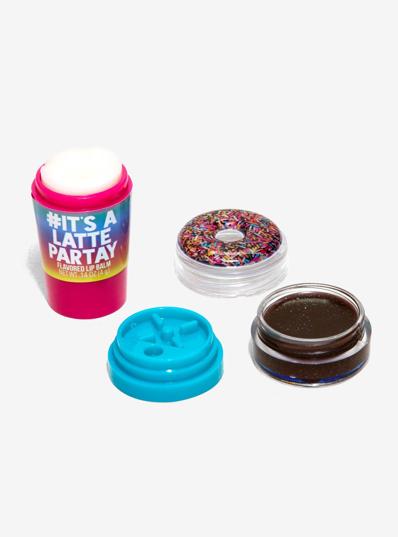Donut & Latte Flavored Lip Balm & Gloss, , alternate