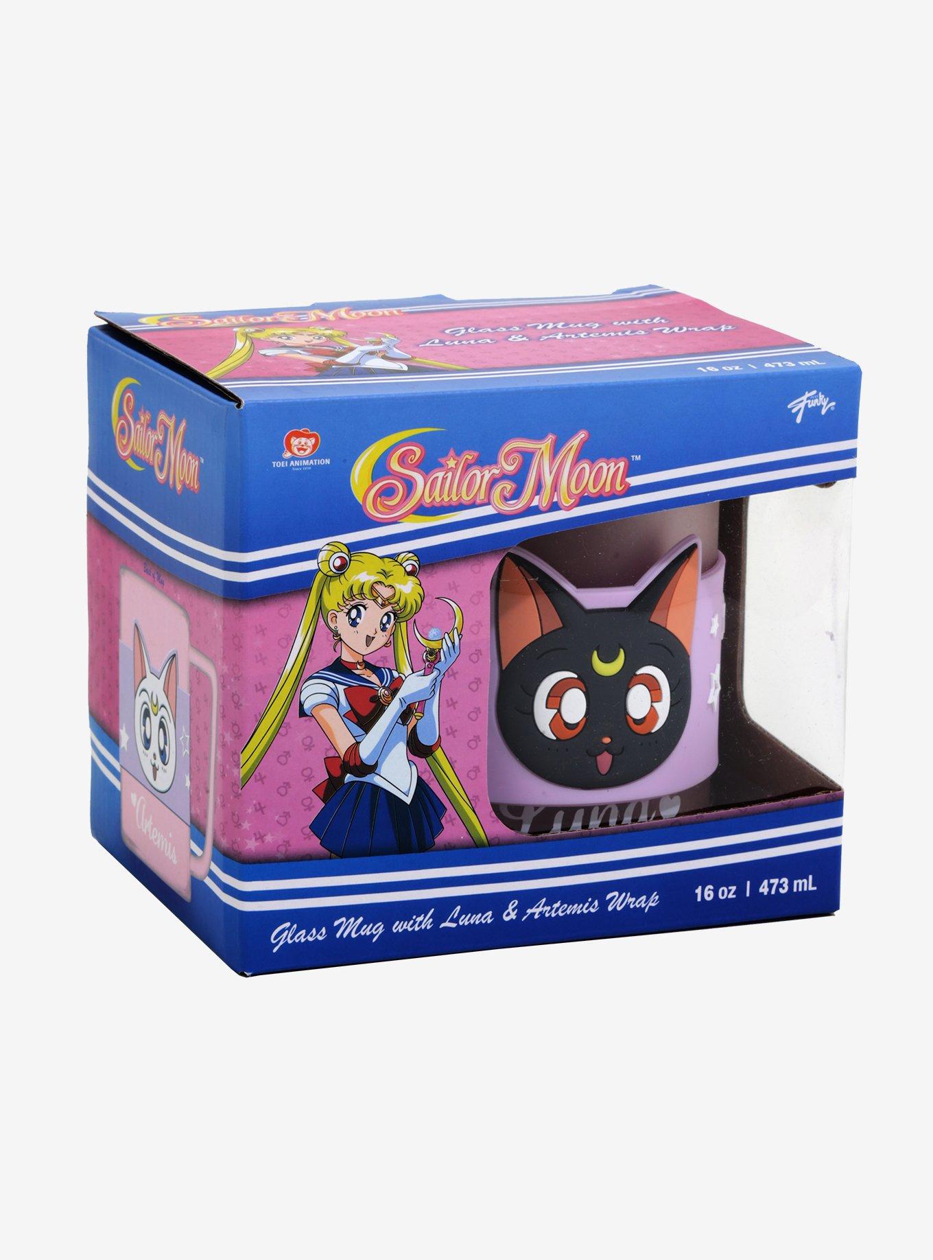 Sailor Moon Glass Mug With Silicone Wrap - BoxLunch Exclusive, , alternate