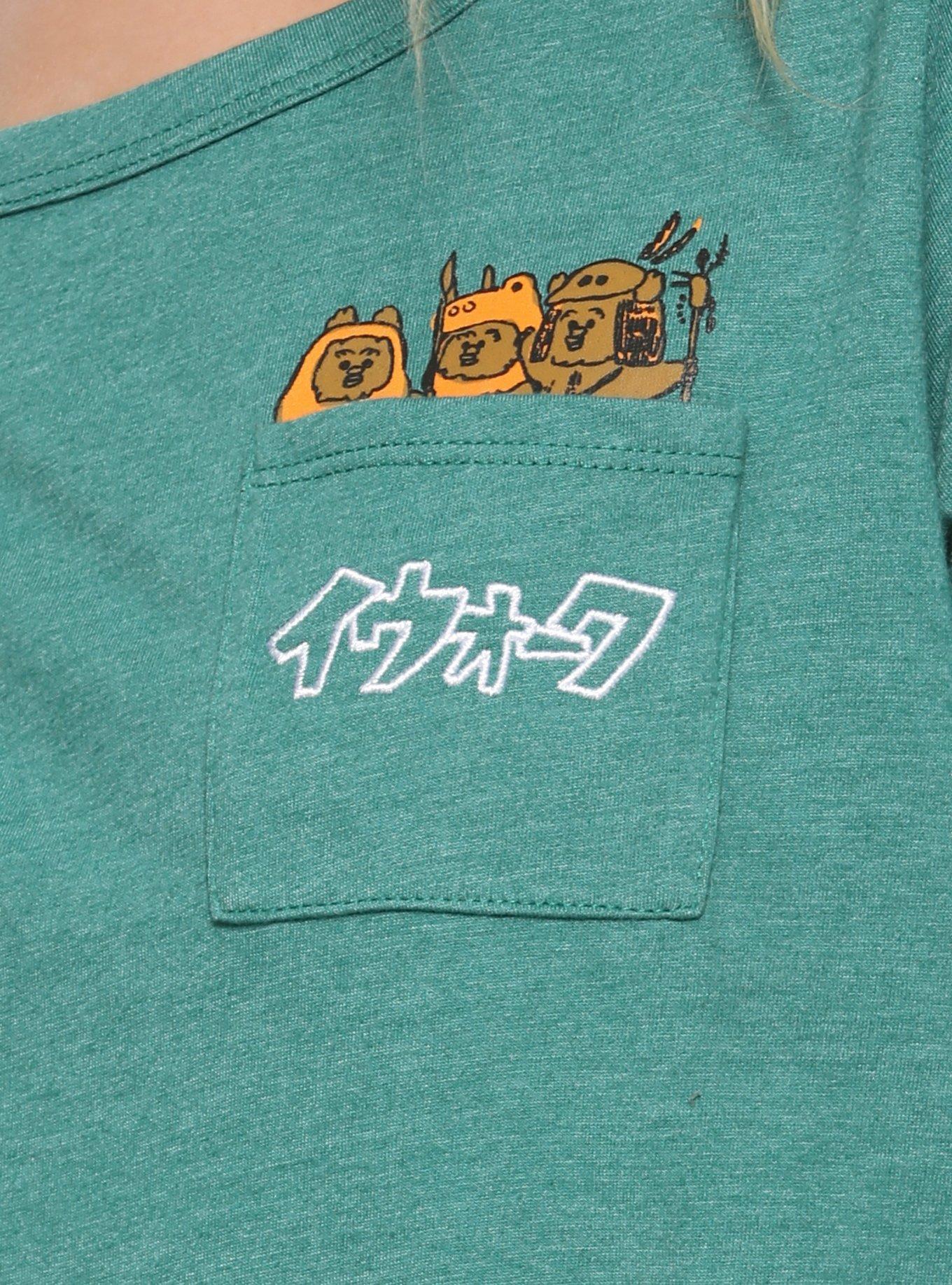 Star Wars Ewok Pocket Womens T-Shirt - BoxLunch Exclusive, , alternate