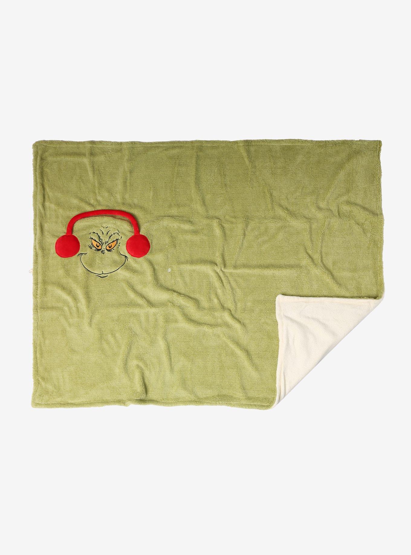 How The Grinch Stole Christmas! Grinch Plush Figural Throw Blanket, , alternate