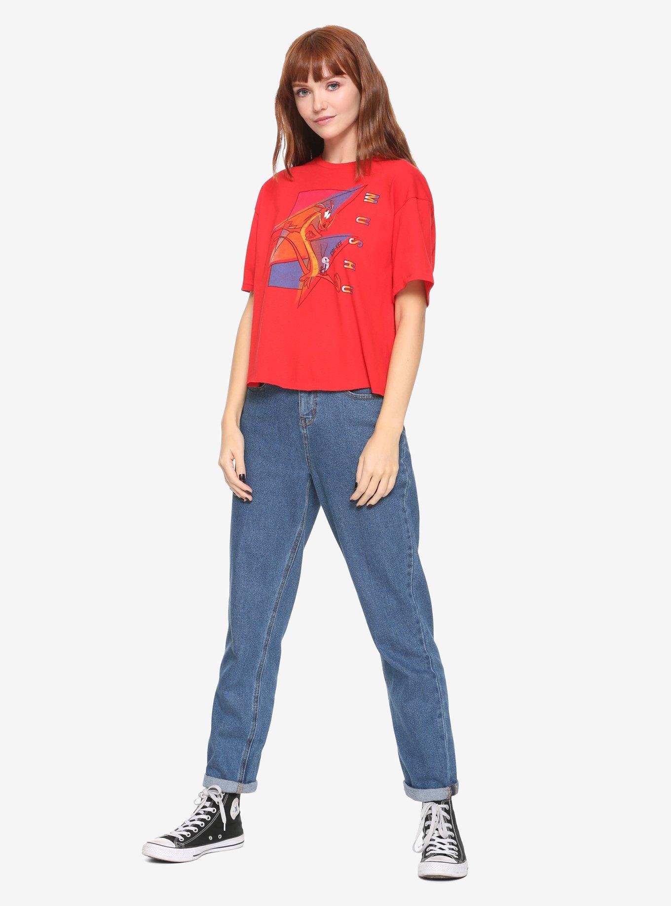 Disney Mulan Mushu Cricket Girls Crop T-shirt, , alternate