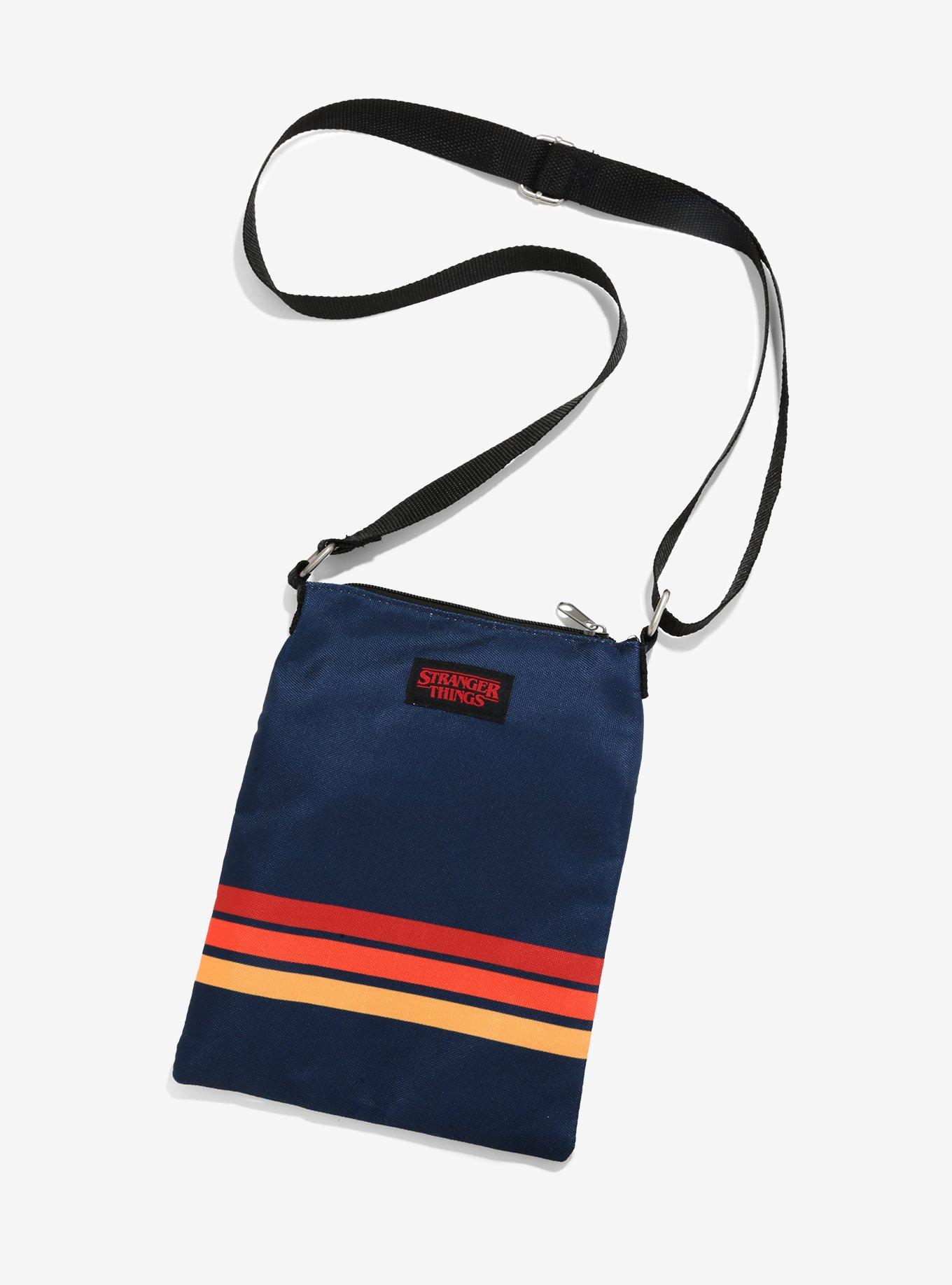 Stranger Things Striped Passport Crossbody Bag, , alternate