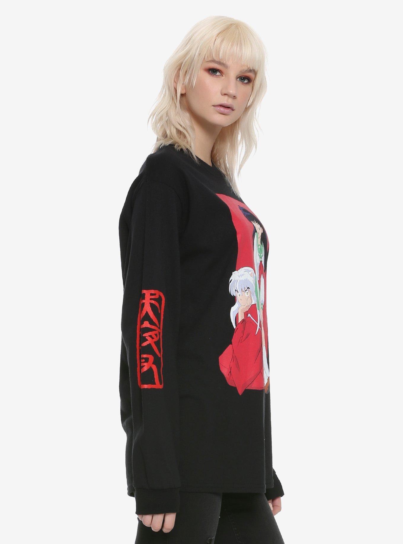 Inuyasha Kagome Portrait Girls Long-Sleeve T-Shirt, MULTI, alternate