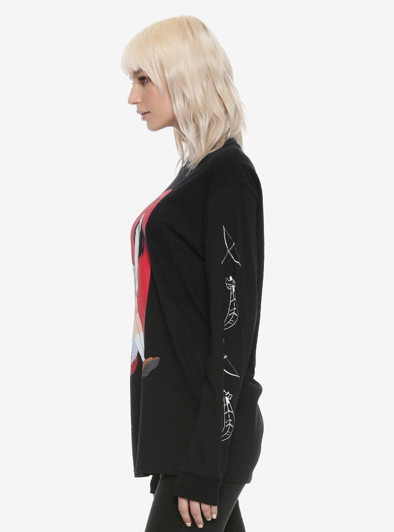 Inuyasha Kagome Portrait Girls Long-Sleeve T-Shirt, MULTI, alternate