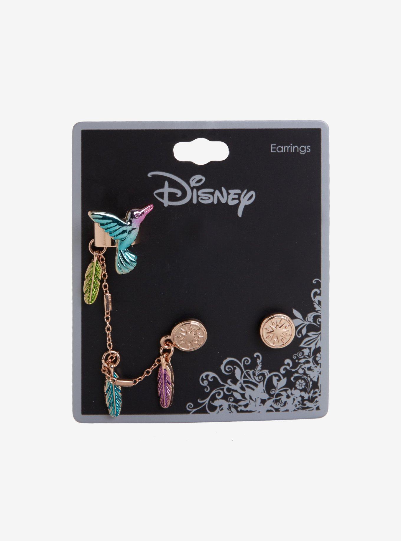 Disney Pocahontas Compass Earrings With Cuff, , alternate
